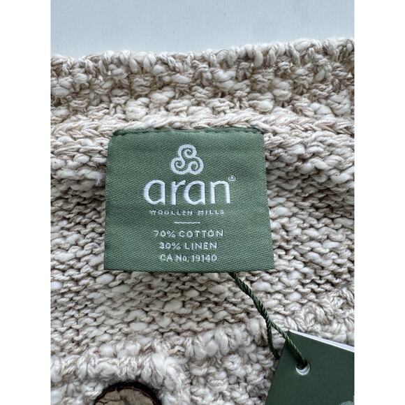 Aran Woollen Mills Sweater Vest Women’s Cotton Linen Button Tank Large - Picture 3 of 5